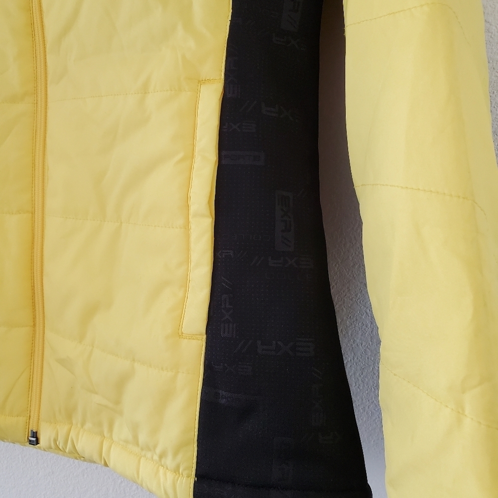 EXR Progressive Women's Yellow Hooded Jacket Size 95 (Medium) - Picture 6 of 13